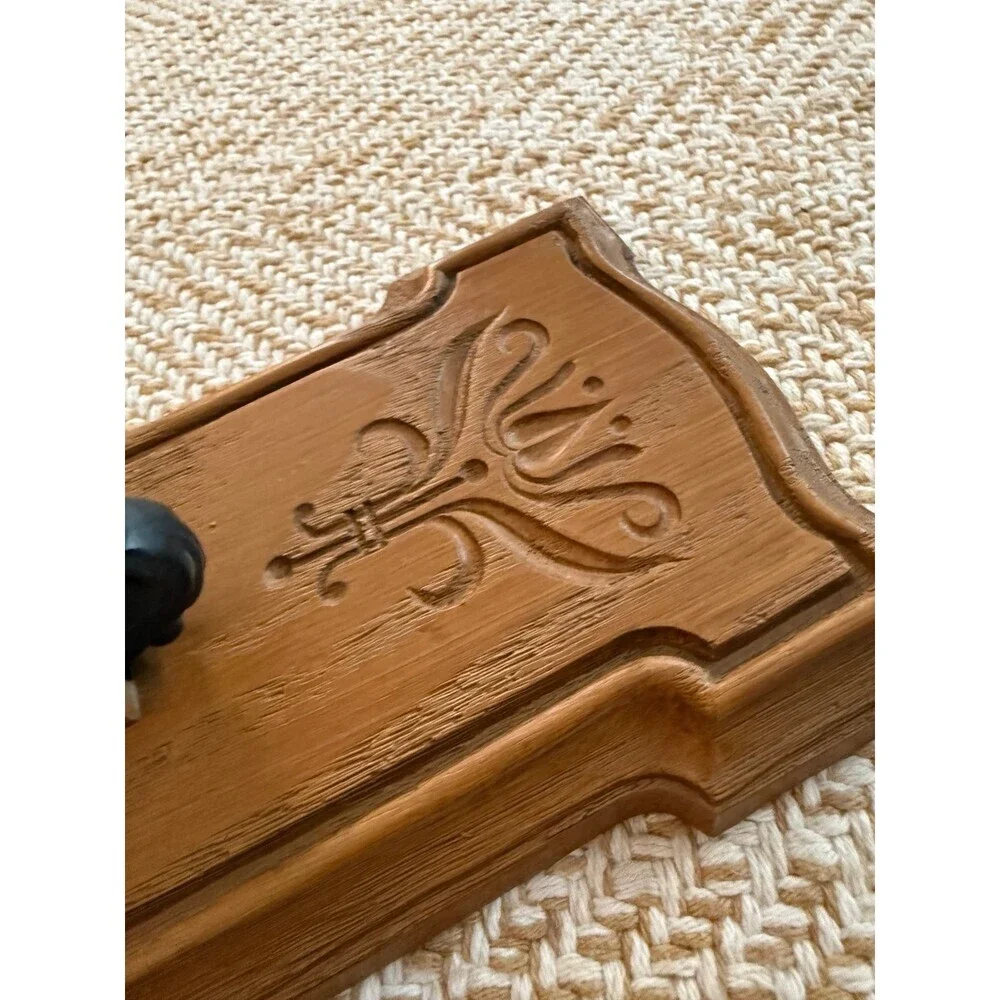 Vintage Plastic Wall Candle Sconce Decor